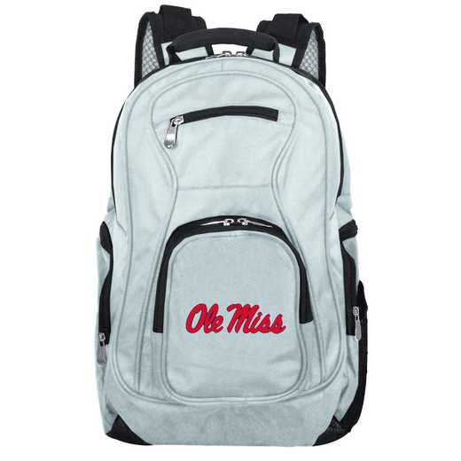CLMIL704-GRAY: NCAA Mississippi Ole Miss Backpack Laptop